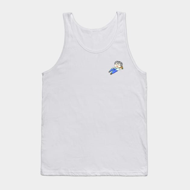 A farmer is sleeping in the meadow Tank Top by Kwangkie